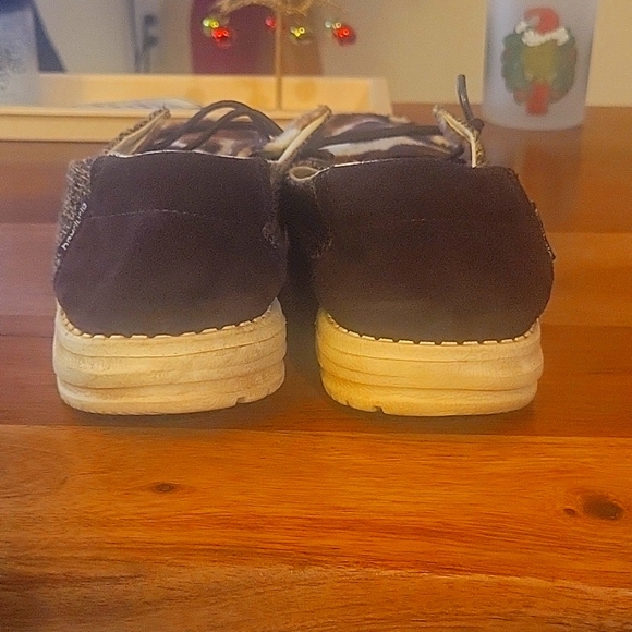 Hey Dude Cow Print Loafers - Picture 3 of 4